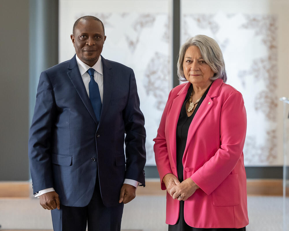 ambassadeur de la RDC avec la gouverneure générale.